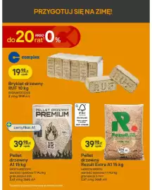 Castorama gazetka Strona 21: Brykiet drzewny Ruf 10 kg Complex €19,98, Pellet drzewny A1 €39,98