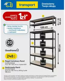 Castorama gazetka Strona 24: Regał metalowy Rand GoodHome €248,00