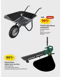 Castorama gazetka Strona 10: Taczka ogrodowa malowana €99,98, Dmuchawa odkurzacz do liści €99,98