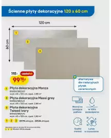 Castorama gazetka Strona 19: Płyta dekoracyjna Tweed ivory €99,98