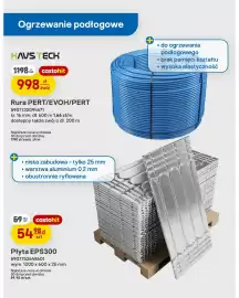Castorama gazetka Strona 18: Płyta EPS300 ryflowana €54,98, Rura PERT/EVOH/PERT Havstech €998,00