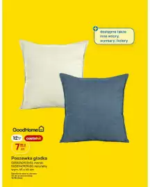 Castorama gazetka Strona 2: Poszewka gładka GoodHome morski 45x45 cm €7,98