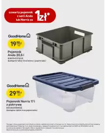 Castorama gazetka Strona 23: Pojemnik Ando 20,5 l GoodHome €19,98, Pojemnik Norris 17 l z pokrywą GoodHome €29,98