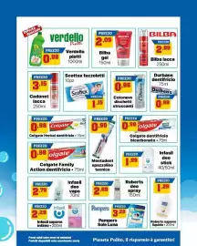 Volantino Pianeta Pulito Pagina 2: Roberts sapone liquido €1,29, Mentadent spazzolino tecnico €0,90