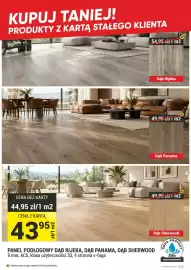 Merkury Market gazetka Strona 2: Panel podłogowy Dąb Sherwood €43,95, Dąb Panama €49,95