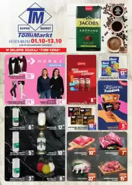 TomiMarkt gazetka Strona 1: Legginsy Moraj €24,99, Żeberka wieprzowe trójkąty €7,49