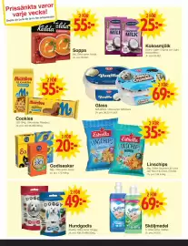 Matöppet reklamblad vecka 41 Sida 3: GB Glace €69,00, Marabou cookies €55,00