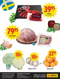 Matöppet reklamblad vecka 41 Sida 4: Vitkål €10,00, Vitlök 3pack €10,00