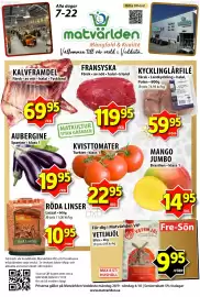 Matvärlden Tensta reklamblad vecka 40 Sida 1: AUBERGINE €19,95, FRANSYSKA €119,95