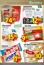 Matvärlden Tensta reklamblad vecka 40 Sida 7: HAVREGRYN €12,95, KATTMAT GOURMET €30,00