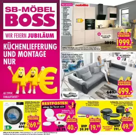Möbel Boss Prospekt Seite 1: NOBILIA Einbauküche €1.999,00, Kombigeschirr €49,99