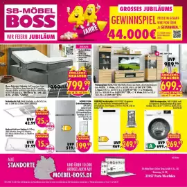 Möbel Boss Prospekt Seite 12: Motor-Polsterbett Gabriola €799,99, GORENJE Kühl-Gefrierkombination €199,99