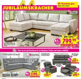Möbel Boss Prospekt Seite 6: Ecksofa Limburg mit Funktion €1.199,00, 3-Sitzer €599,99