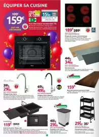 Catalogue Mr Bricolage page 12: CAREA Évier à encastrer Tango noir €139,00, Plan de travail €34,90