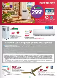 Catalogue Mr Bricolage page 15: SKIRON Climatiseur fixe froid seul €369,00, Climatiseur mobile 7000 BTU €199,00