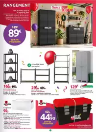 Catalogue Mr Bricolage page 5: TOOMAX Rangement €89,00, Woody's Armoire de rangement XL €129,00