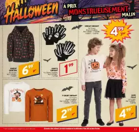 Catalogue Trafic page 11: T-SHIRT ENFANT €2,99, SWEAT ENFANT €4,99