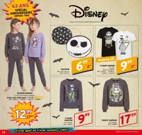 Catalogue Trafic page 12: T-SHIRT HOMME €9,99, Jack Skellington Coussin €6,99