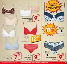 Catalogue Trafic page 25: Envie de lingerie SHORTY-TANGA FEMME €9,99, Envie de lingerie SOUTIEN-GORGE FEMME €11,99