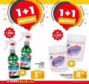 Catalogue Trafic page 38: Vanish Poudre détachante €8,49