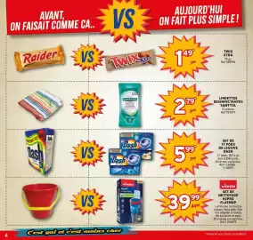 Catalogue Trafic page 4: AVANT. ON FAISAIT COMME CA.. VS AUJOURD'HUI ON FAIT PLUS SIMPLE! Raider VS TWIX tra 149° TWIX XTRA