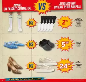 Catalogue Trafic page 6: AVANT. ON FAISAIT COMME CA.. VS AUJOURD'HUI ON FAIT PLUS SIMPLE! VS 39999 299 LOT DE 5 PAIRES DE