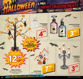 Catalogue Trafic page 8: BOUTEILLE POISON €3,49, CHANDELIER LUMINEUX €3,49
