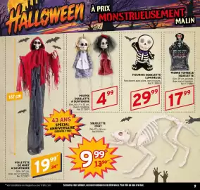 Catalogue Trafic page 9: POUPEE SQUELETTE A SUSPENDRE €4,99, VOILE TETE DE MORT A SUSPENDRE €19,99