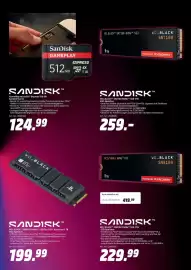 MediaMarkt Prospekt woche 40 Seite 8: SANDISK WD_BLACK SN850P NVMe SSD für PS5-Konsolen 1 TB €199,99