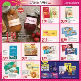 Volantino Carni e Affini Supermercati Pagina 8: Mulino Bianco biscotti classici €1,49, Doemi biscotti light €1,99