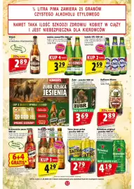 Prim Market gazetka tydzień 40 Strona 12: Łomża Jasne/Pils €3,29, Łomża 0% €2,59