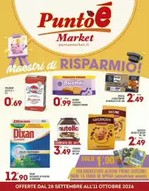 Volantino Punto é market Pagina 1: Gocciolotti Balocco €2,49, Polenghi Latte UHT Parzialmente Scremato €0,69