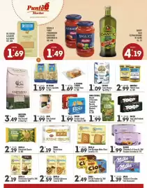 Volantino Punto é market Pagina 2: Barilla Fette Biscottate Malto d'Orzo/Cereali €1,89, SAWA Oro Ciok €2,49