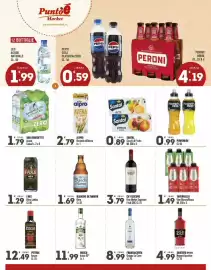 Volantino Punto é market Pagina 4: San Benedetto Acqua €1,79, Tavernello Vino Bianco/Rosso €1,49