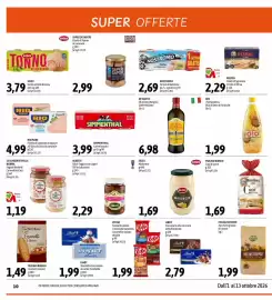 Volantino Madis Pagina 10: Lindt Cioccolato alle nocciole €2,79, Filetti di Tonno al Naturale Saper e Sapori €2,99