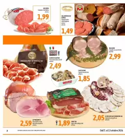 Volantino Madis Pagina 2: Bacalini Coniglio in porchetta €2,99, Senfter Speck Alto Adige IGP €1,89