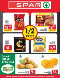 Spar catalogue week 40 Page 1: Australian Kensington Pride Mangoes €3,00, Maggi 2 Minute Noodles €2,50