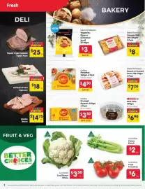 Spar catalogue week 40 Page 2: Australian Cauliflower Whole €3,50, Middle Bacon €14,75