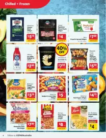 Spar catalogue week 40 Page 4: Birds Eye Fish Fingers €4,75, Birds Eye Golden Crunch Chips €5,00