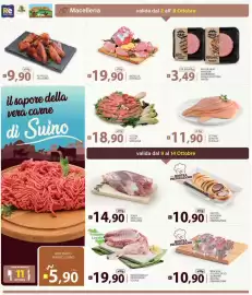 Volantino Supermercati Bruscoli Pagina 4: Misto agnello produzione locale €19,90, Mister Meat Amadori hamburger €3,49
