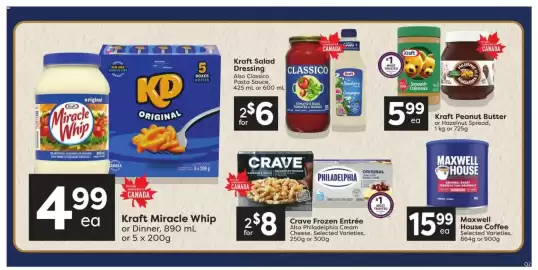 Quality Foods flyer week 40 Page 11: Kraft salad dressing €3,00, Kraft miracle whip or dinner €4,99