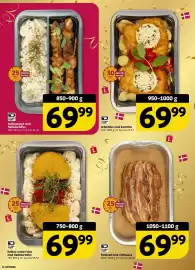 Løvbjerg tilbudsavis uge 40 Side 12: Schnitzler med kartofler €69,99, Kyllingespyd med flødekartofler €69,99