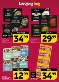 Løvbjerg tilbudsavis uge 40 Side 3: Valsemøllen brød-, bolle-, vaffel- el. tærteblanding €12,99, Tulip bacon i skiver €34,99