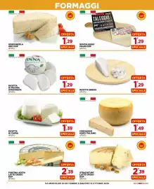 Volantino Gran mercato Pagina 4: Formaggio duro italiano €1,49, Pinna ricotta di pecora stagionata all'etto €1,29