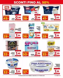 Volantino Gran mercato Pagina 6: Actimel Danone Bianco €2,39, La Besciamella Chef €2,20