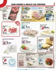 Volantino Coop Superstore Pagina 11: Leerdammer Cheestà €1,35, Polpette di carne gusto qui €1,35