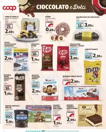 Volantino Coop Superstore Pagina 16: Biscotti Kinderini Kinder €2,79, Donut cacao e nocciola €0,69