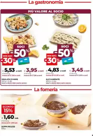 Volantino Unicoop Pagina 9: Zuppa inglese €1,60, Alici marinate €3,45