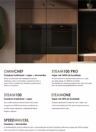 Folheto Radio Popular Página 3: = 2:00:30. T T RUSO OMNICHEF Cozedura tradicional + vapor + microondas Graças à combinação