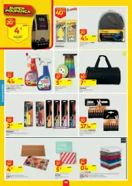 Folheto Auchan semana 40 Página 46: Isqueiro Home Small Powerlife €2,00, Removedor de Bolores UHU €4,59